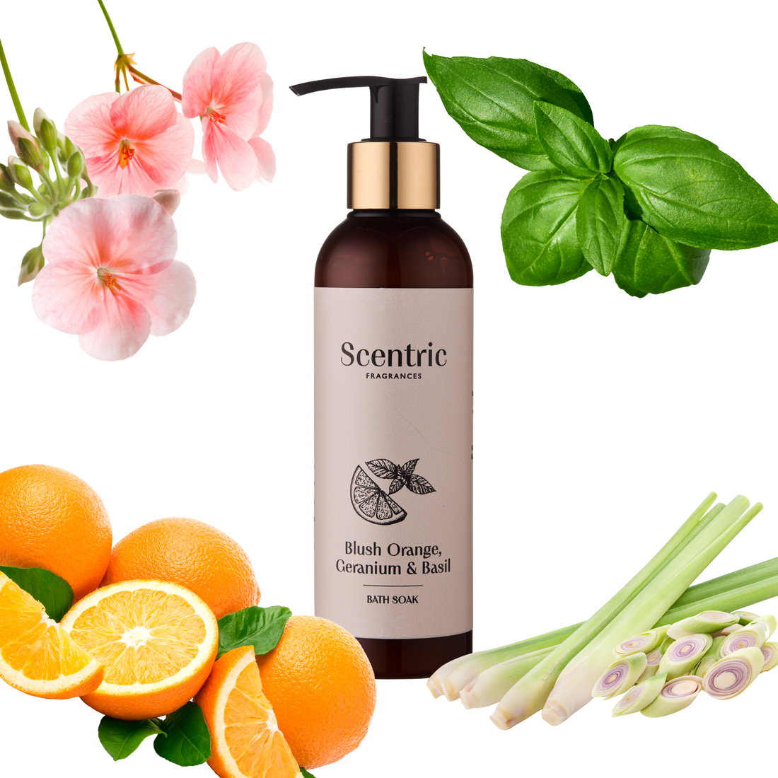 Blush Orange, Geranium & Basil Bath Soak