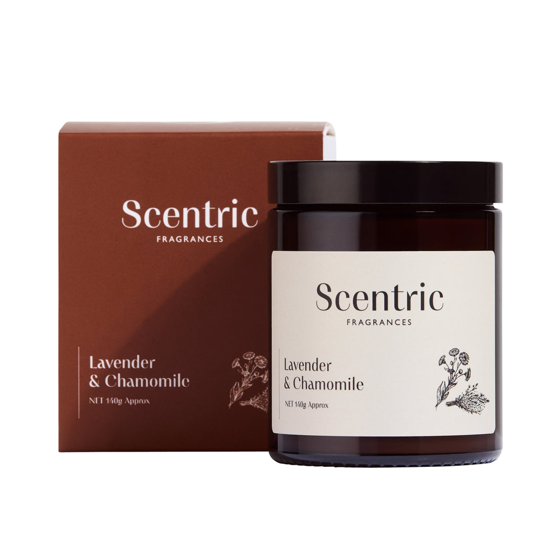 Lavender & Chamomile Scented Candle